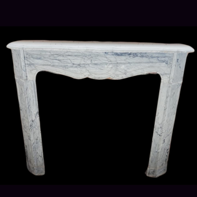 CORNICE DI CAMINO D'EPOCA IN MARMO SECONDA META '800-123X85